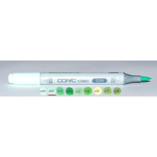 Copic маркер Ciao, #G-00 Jade green (Нефритовий зелений)