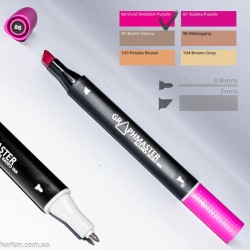 Маркер художній Graphmaster Vivid Reddish Purple 86