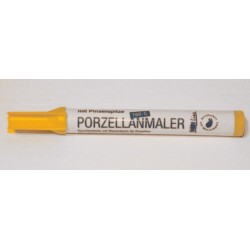 Маркер-пензель для порцеляни, міцний (випал160*С) Hobby Line КАНАРЕЄЧНИЙ ЖОВТИЙ