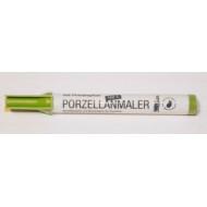Маркер-пензель для порцеляни, міцний (випал160*С) Hobby Line ЗЕЛЕНИЙ ТЕПЛИЙ СВІТЛИЙ