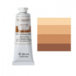 Charbonnel фарба гравюрна Etching ink 60 мл, #477 Burnt umber (Умбра палена)