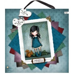 Набір паперу для скрапу "Gorjuss", Синій, 30,5*30,5 cм, 160г/м2, Docrafts, GOR160101