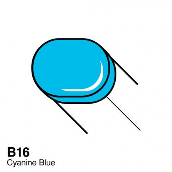 Copic маркер Sketch, #B-16 Cyanine blue (Синій цианістий)