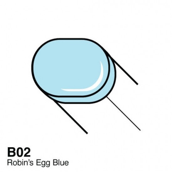 Copic маркер Sketch, #B-02 Robin s egg blue (Тьмяно-блакитний)