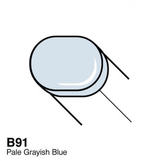 Copic маркер Sketch, #B-91 Pale grayish blue (Пастельний блакитно-сірий)