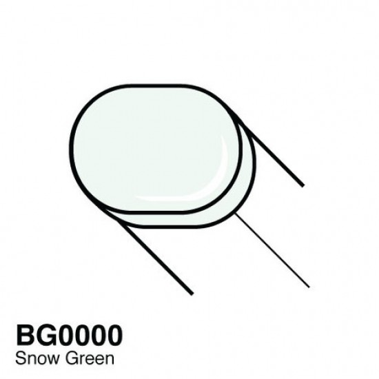 Copic маркер Sketch, #BG-0000 Snow green (Сніжно-зелений)