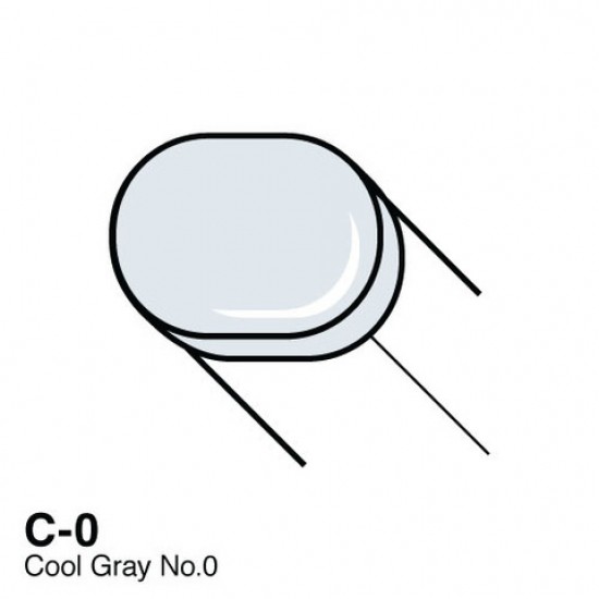 Copic маркер Sketch, #C-0 Cool gray (Холодний сірий)