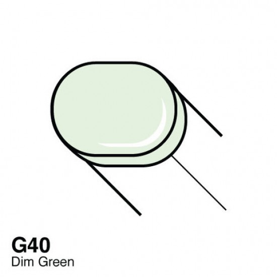 Copic маркер Sketch, #G-40 Dim green (Тьмяний зелений)