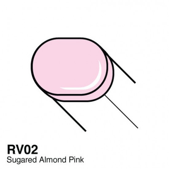 Copic маркер Sketch, #RV-02 Sugared almond pink (Мигдально-рожевий)