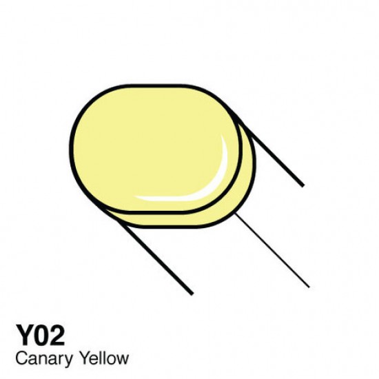 Copic маркер Sketch, #Y-02 Canary yellow (Світло-жовтий)
