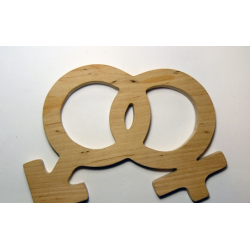 0088-Марс і Венера дерево вільха 10мм 16*12см