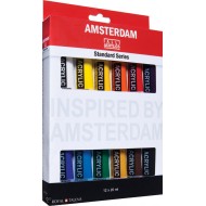 Набір акрилових фарб, AMSTERDAM STANDART, 12*20 мл, Royal Talens Набір акрилових фарб, AMSTERDAM STANDART, 12*20 мл, Royal Talens
