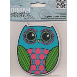 Штамп резиновий фоновий "Сова", 10,2*10,2см, Docrafts, PMA803301