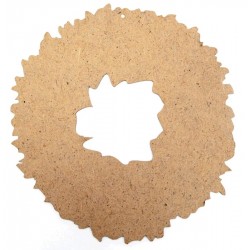 Заготовка Вінок різдвяний великий, ДВП, 30х30х0,3см Заготовка Вінок різдвяний великий, ДВП, 30х30х0,3см