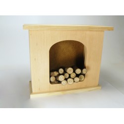 0271-Камін, дерево вільха 10мм 15см х 15см х 7 см