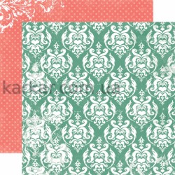 Аркуш картону Dots&Stripes, Echo Park, 30х30 см, ассортимент Аркуш картону Dots&Stripes, Echo Park, 30х30 см, ассортимент