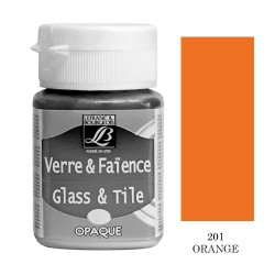 Lefranc фарба по склу та кераміці непрозора Glass & Tile opaque 50 мл, 201 Orange (Помаранчевий) Lefranc фарба по склу та кераміці непрозора Glass & Tile opaque 50 мл, 201 Orange (Помаранчевий)