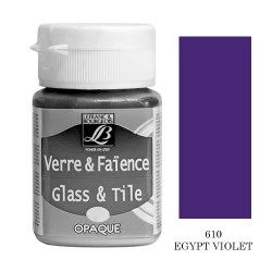 Lefranc фарба по склу та кераміці непрозора Glass & Tile opaque 50 мл, #610 Egypt violet(Єгипетський Lefranc фарба по склу та кераміці непрозора Glass & Tile opaque 50 мл, #610 Egypt violet(Єгипетський