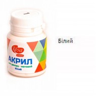 Акрил для декору, Білий, матовий, 20 мл, ROSA TALENT Акрил для декору, Білий, матовий, 20 мл, ROSA TALENT