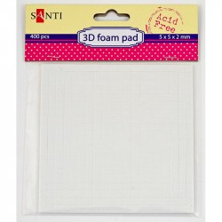 Двосторонні клеєві квадратики, 5 * 5 мм, 400 шт. в упаковці