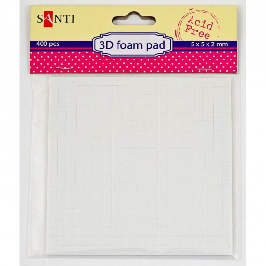 Двосторонні клеєві квадратики, 5 * 5 мм, 400 шт. в упаковці