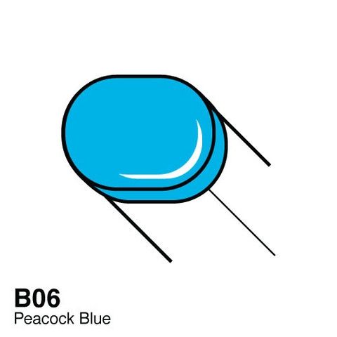 Copic маркер Sketch, B-06 Peacock blue (Світло-блакитний) Copic маркер Sketch, #B-06 Peacock blue (Світло-блакитний)