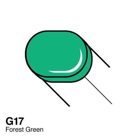 Copic маркер Sketch, G-17 Forest green (Зелений ліс) Copic маркер Sketch, #G-17 Forest green (Зелений ліс)