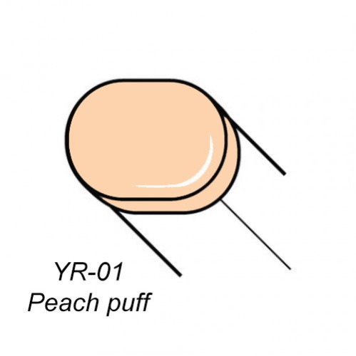 Copic маркер Sketch, YR-01 Peach puff (Персик) Copic маркер Sketch, #YR-01 Peach puff (Персик)