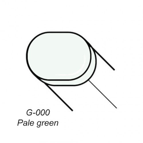 Copic маркер Sketch, #G-000 Pale green (Пастельно-зелений)
