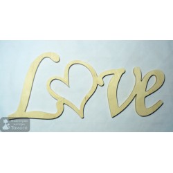 0527-Напис "Love" фанера 10мм 48*12см
