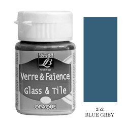 Lefranc фарба по склу та кераміці непрозора Glass & Tile opaque 50 мл, 252 Blue grey (Синьо-сірий) Lefranc фарба по склу та кераміці непрозора Glass & Tile opaque 50 мл, 252 Blue grey (Синьо-сірий)