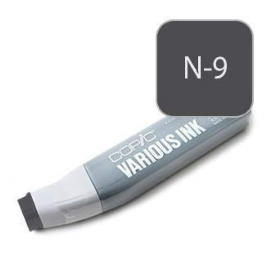 Copic чорнило для маркерів Various Ink, #N-9 Neutral gray (Нейтральний сірий)
