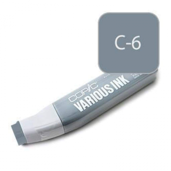 Copic чорнило для маркерів Various Ink, #C-6 Cool gray (Холодний сірий)