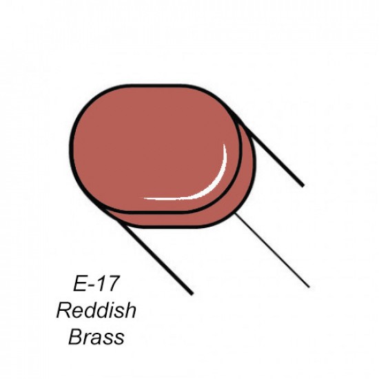 Copic маркер Sketch, #E-17 Reddish Brass (Червона латунь)