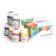 Набір акрилових фарб для декору ROSA START, матовий, 9 кол.* 20 мл, Набір акрилових фарб для декору ROSA START, матовий, 9 кол.* 20 мл,