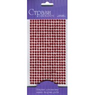 Стрази самоклеючі, Червоні, 5мм, 375шт, ROSA Talent