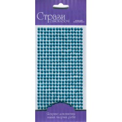 Стрази самоклеючі, Блакитні світлі, 5мм, 375шт, ROSA Talent Стрази самоклеючі, Блакитні світлі, 5мм, 375шт, ROSA Talent