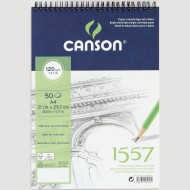 Canson альбом на спіралі для малюнку 1557 (50 арк.), 120 g, A4 Canson альбом на спіралі для малюнку 1557 (50 арк.), 120 g, A4