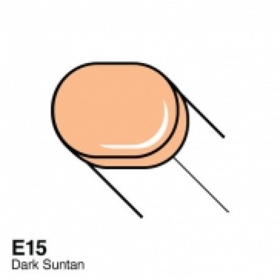 Copic маркер Sketch, #E-15 Dark suntan (Шкіра)