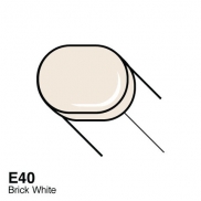 Copic маркер Sketch, E-40 Brick white (Сіро-білий) Copic маркер Sketch, E-40 Brick white (Сіро-білий)