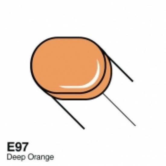 Copic маркер Sketch, #E-97 Deep orange (Темно-помаранчевий)