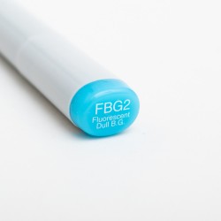Copic маркер Sketch, FBG-2  Fluorescent dull blue green (Флуорисцентний тьмяний блакитно-зелений)