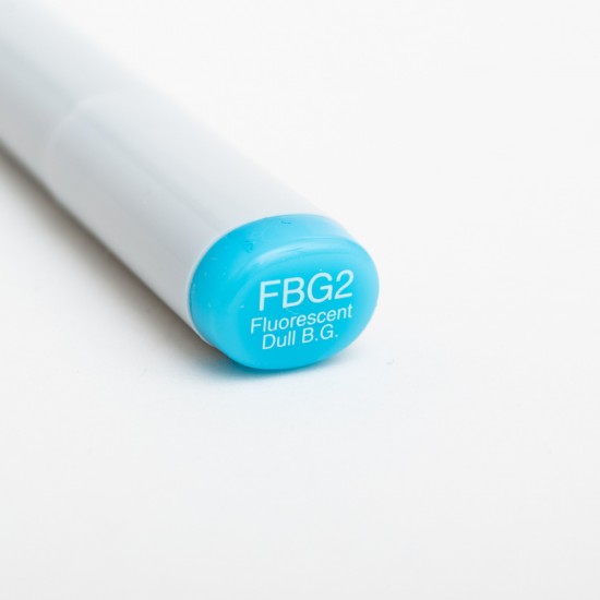 Copic маркер Sketch, #FBG-2  Fluorescent dull blue green (Флуорисцентний тьмяний блакитно-зелений)