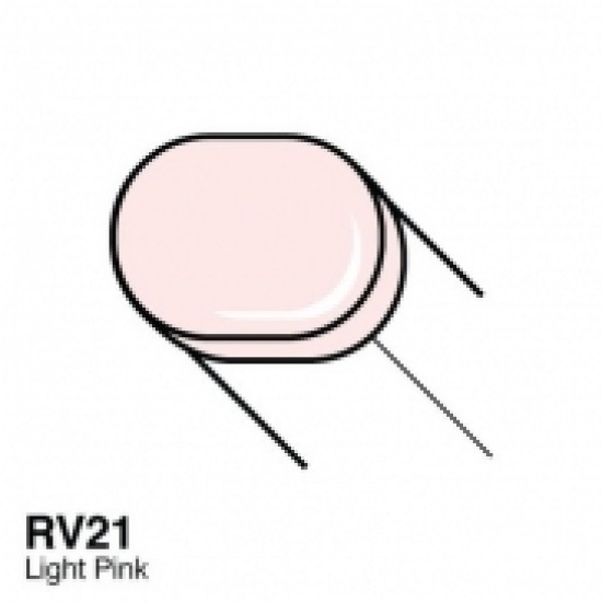 Copic маркер Sketch, #RV-21 Light pink (Світло-рожевий)