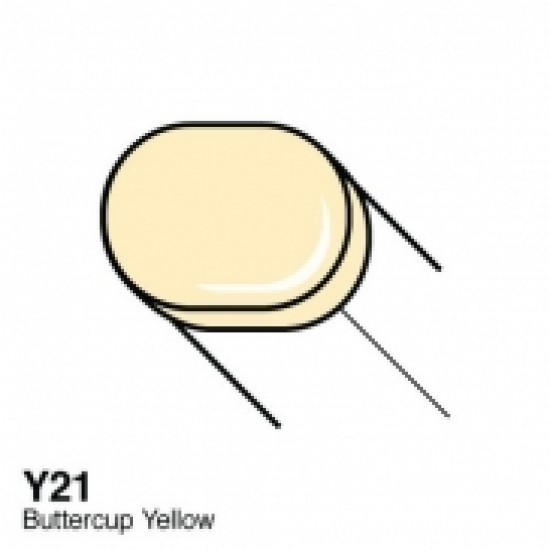 Copic маркер Sketch, #Y-21 Buttercup yellow (Блідий жовтий)