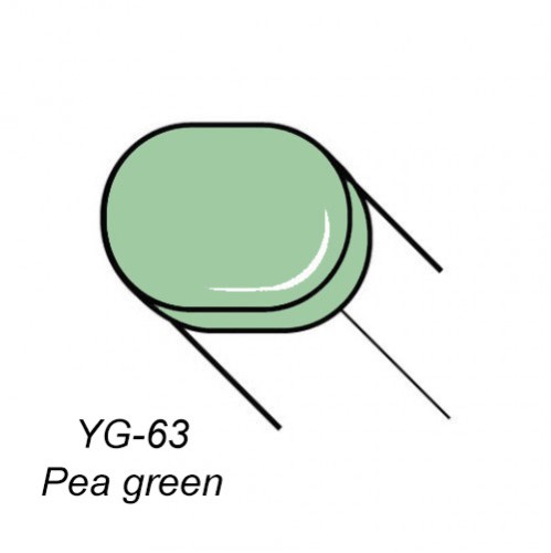 Copic маркер Sketch, YG-63 Pea green (Зелений горох) Copic маркер Sketch, #YG-63 Pea green (Зелений горох)