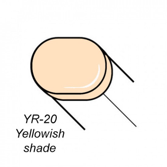 Copic маркер Sketch, #YR-20 Yellowish shade (Жовта тінь)