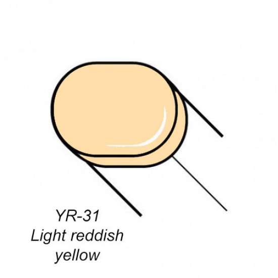 Copic маркер Sketch, #YR-31 Light reddish yellow (Світлий червоно-жовтий)
