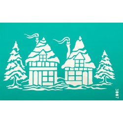 Трафарет багаторазовий самоклеючий 13*20 см, №3007, Серія "Новий рік", ROSA Talent Трафарет багаторазовий самоклеючий 13*20 см, №3007, Серія "Новий рік", ROSA Talent