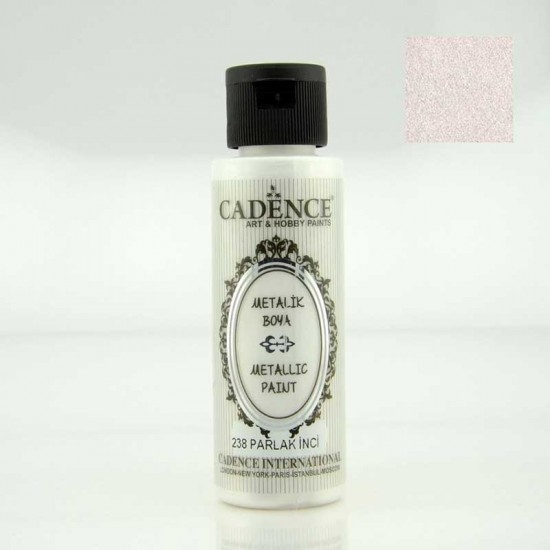Cadence акрилова фарба з ефектом металік Metallic Paint, 70 мл, Сяючий перломутровий Cadence акрилова фарба з ефектом металік Metallic Paint, 70 мл, Сяючий перломутровий